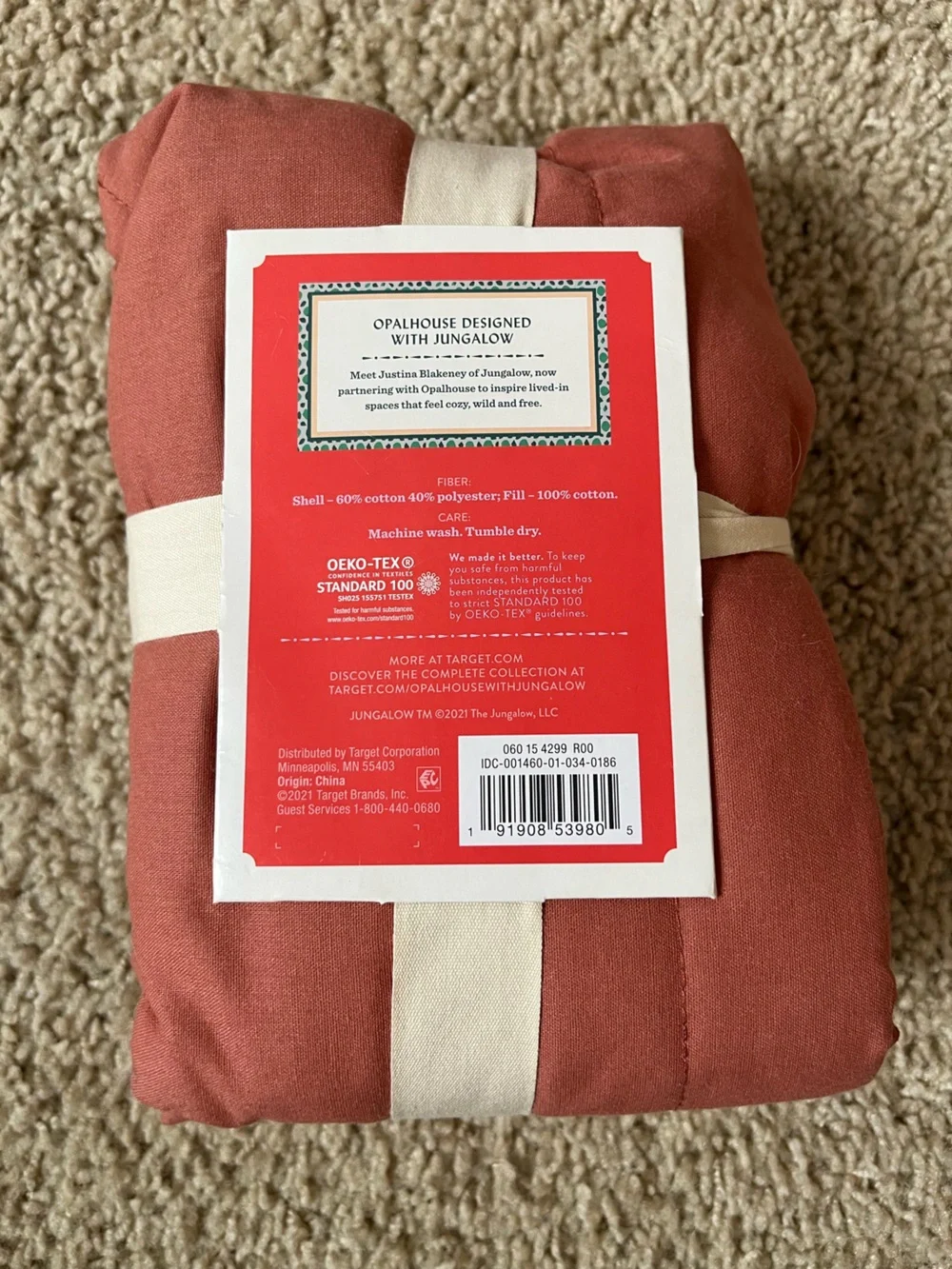 Opalhouse Scalloped Edge Sham in Terracotta
